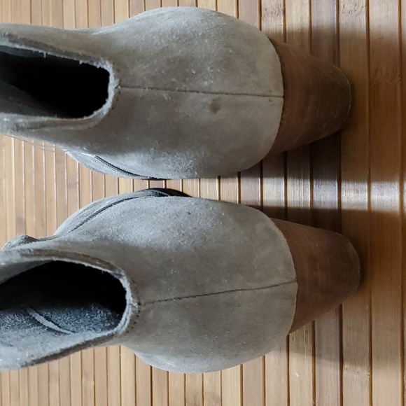 DIBA, Women's Gray Suede Sandra Slouchy Heeled Booties, Various Sizes, NWOT - Picture 7 of 12